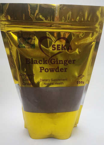 SEKA Organic Black Ginger Food Powder ... 1x250g Satchel